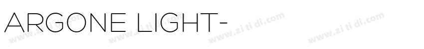 ARGONE LIGHT字体转换